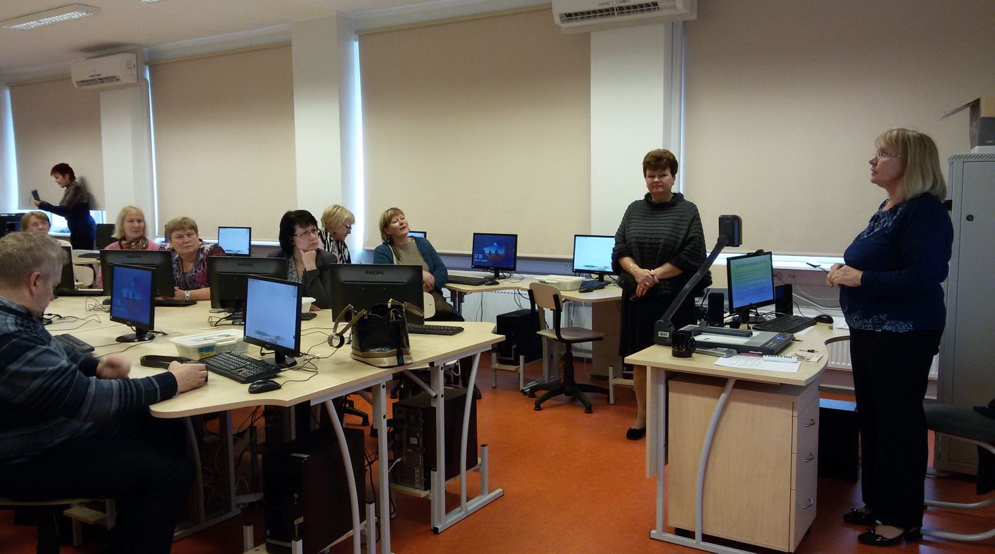 Läti Rezekne maakonna õpetajad Mai koolis.