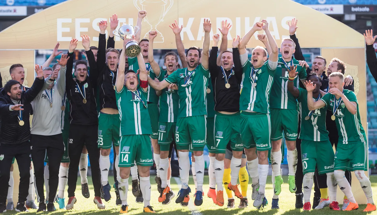 Eesti jalgpalli karikavõistluste tiitlikaitsja Tallinna FCI Levadia.