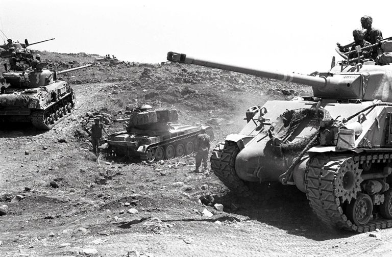 Iisraeli tankid Kuuepäevases sõjas 1967. aastal.