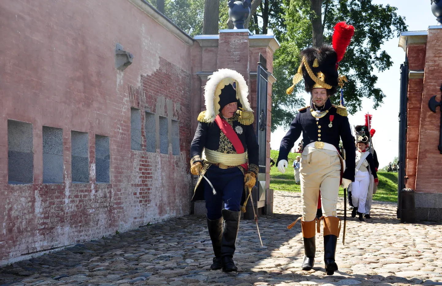 Олег Соколов (слева) на "Динабург 1812"