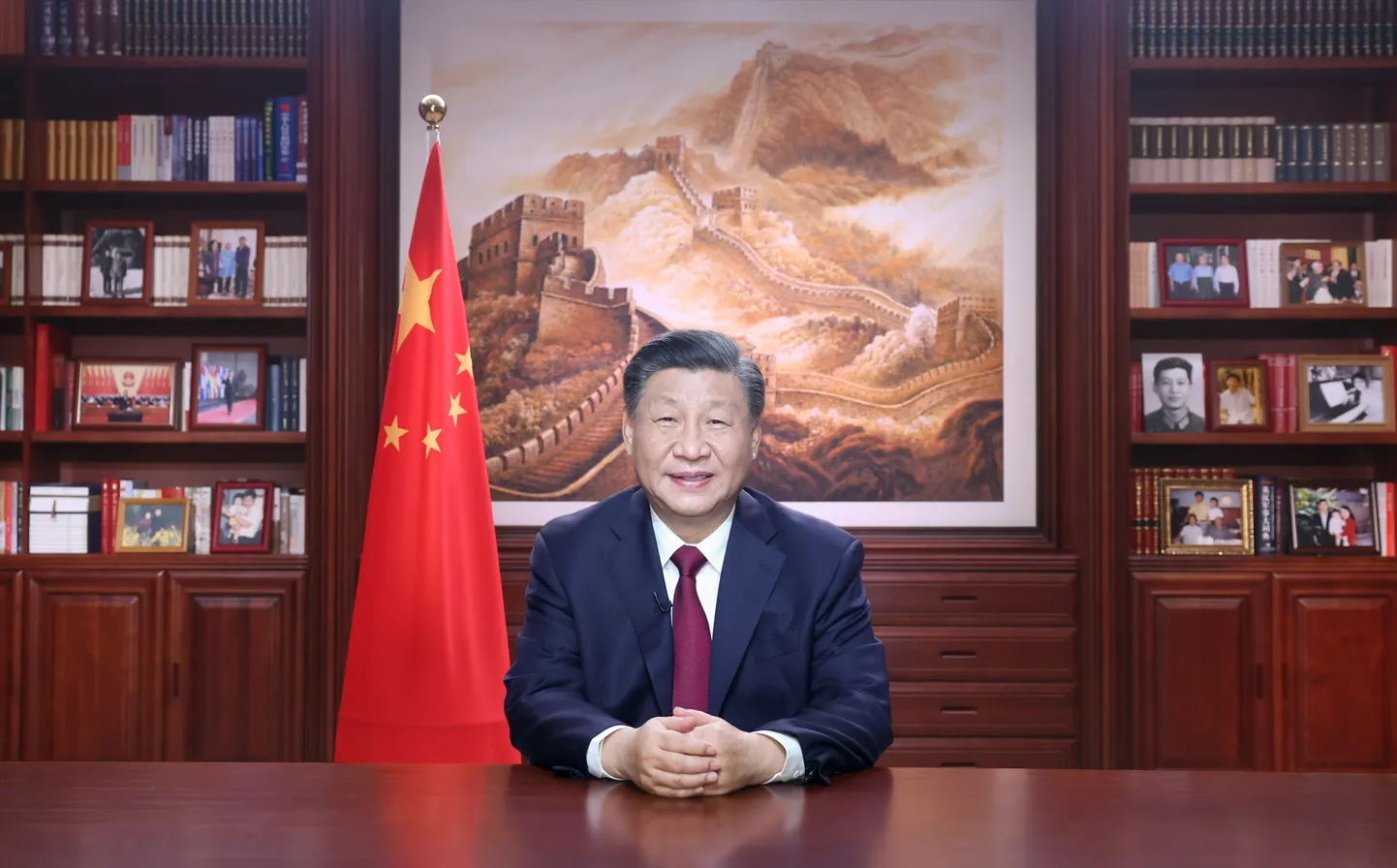 Hiina president Xi Jinping uusaastapöördumises.