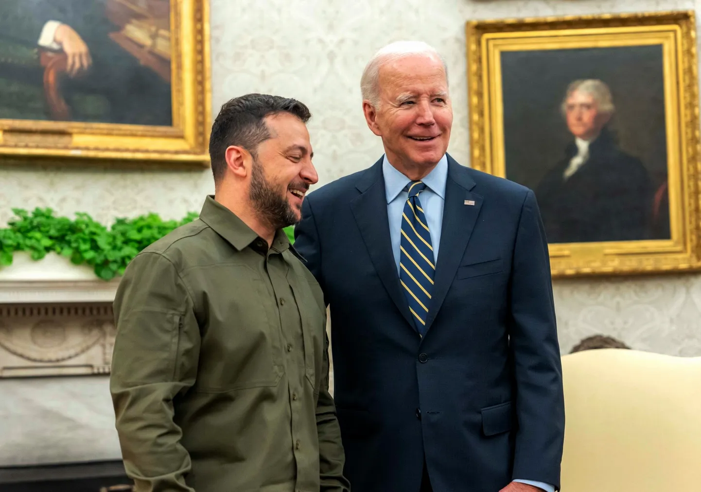 USA president Joe Biden (paremal) võõrustas septembris Valges Majas oma Ukraina kolleegi Volodõmõr Zelenskõid.