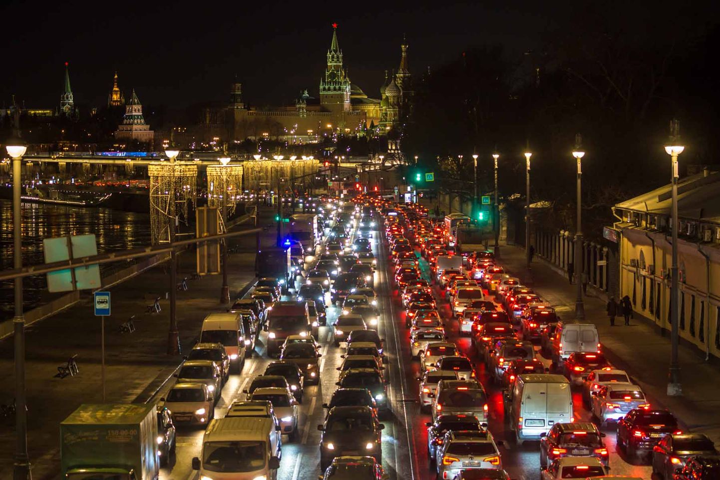 Транспортные заторы в Москве