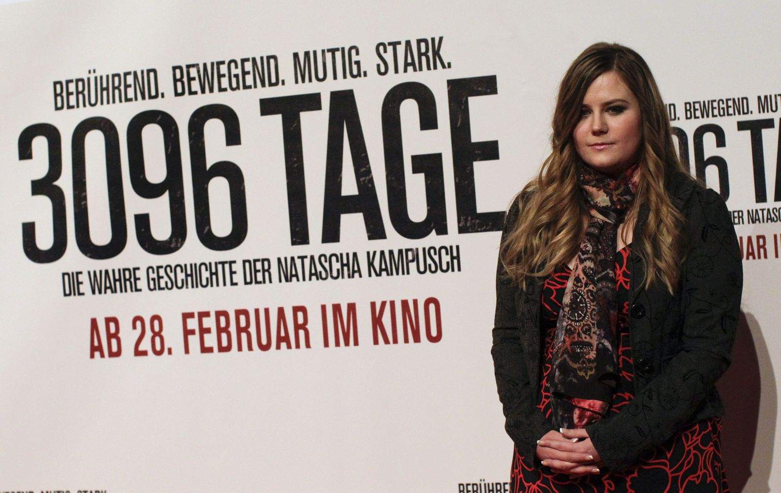 Natascha Kampusch 2013. aastal, mil Austria kinodesse jõudis tema elust rääkiv linateos «3096 päeva»