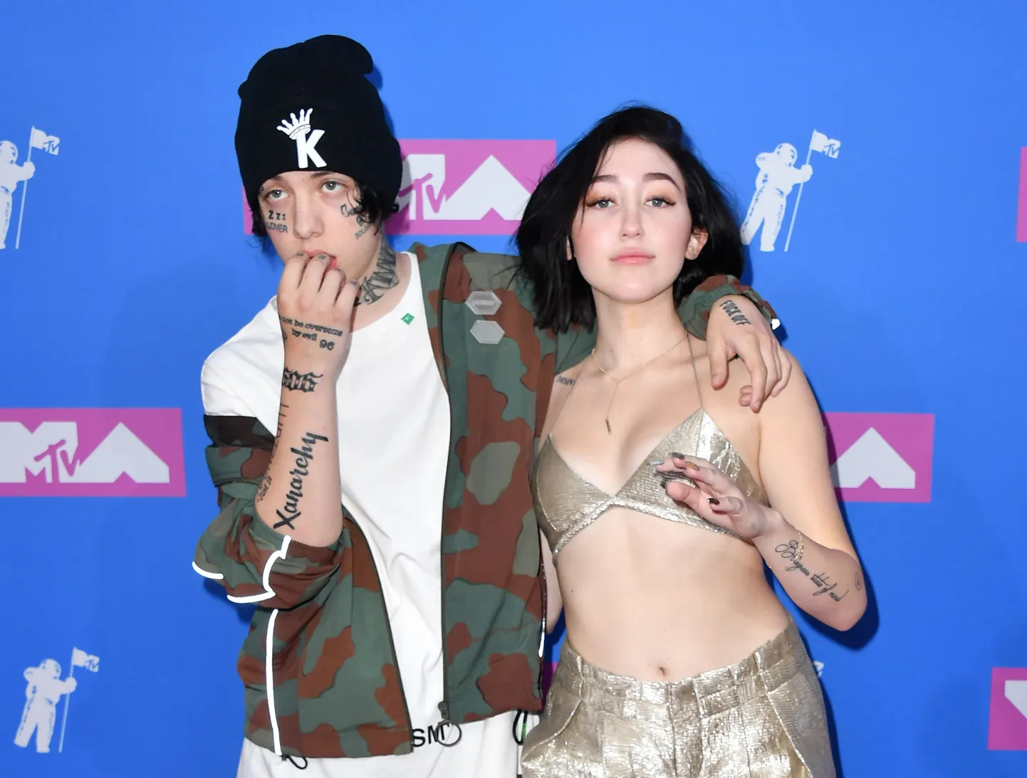 USA räppar Lil Xan  ja Miley Cyrusi noorem õde, laulja Noah Cyrus 2018. aastal.