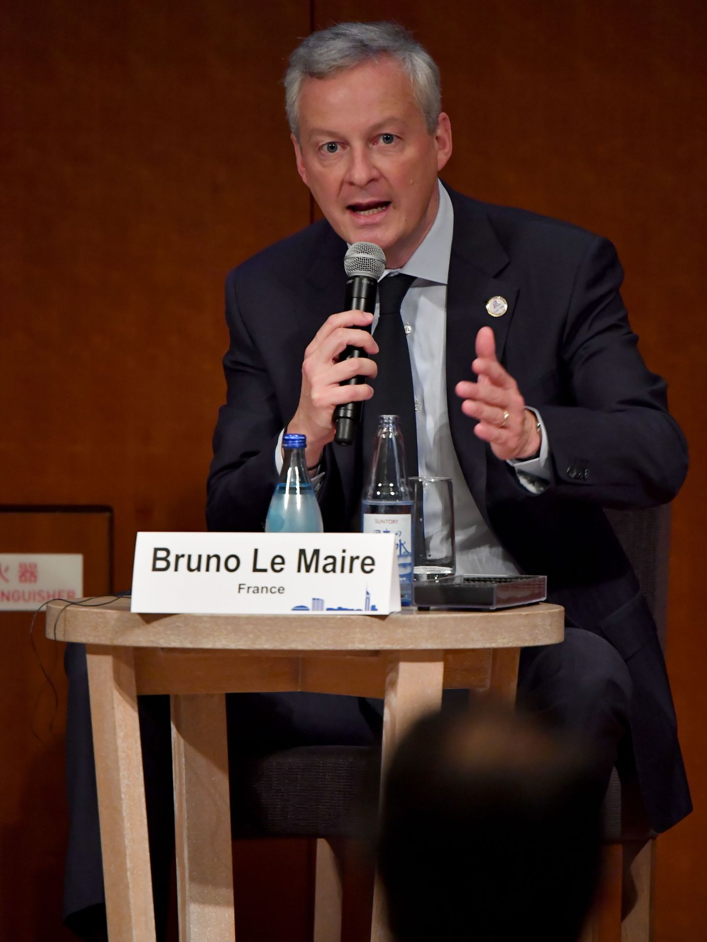 Prantsuse rahandusminister Bruno Le Maire G20 tippkohtumisel Jaapanis Fukuokas.