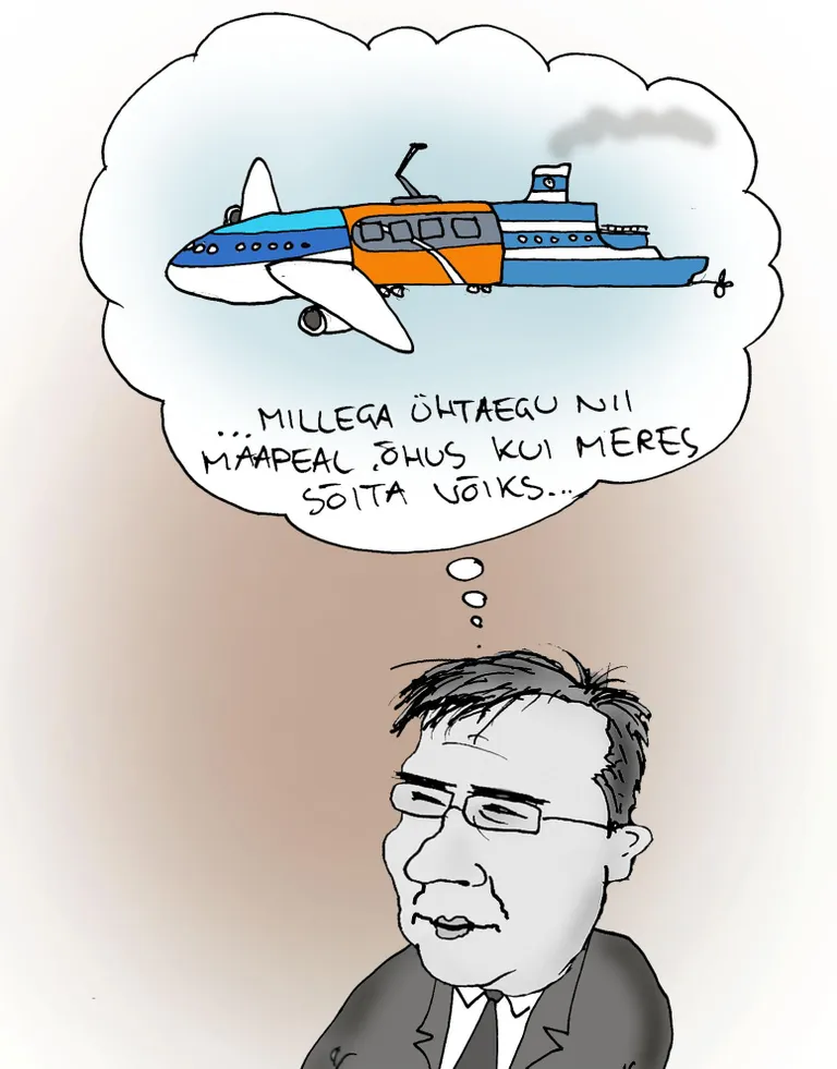 Riigil oli õhin sees. Soetatud said oranžid rongid ja asuti ostma praame. (PM, 16. 01.2014)