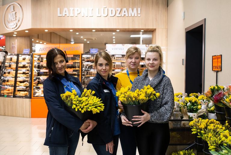 Сотрудницы Lidl - беженки из Украины