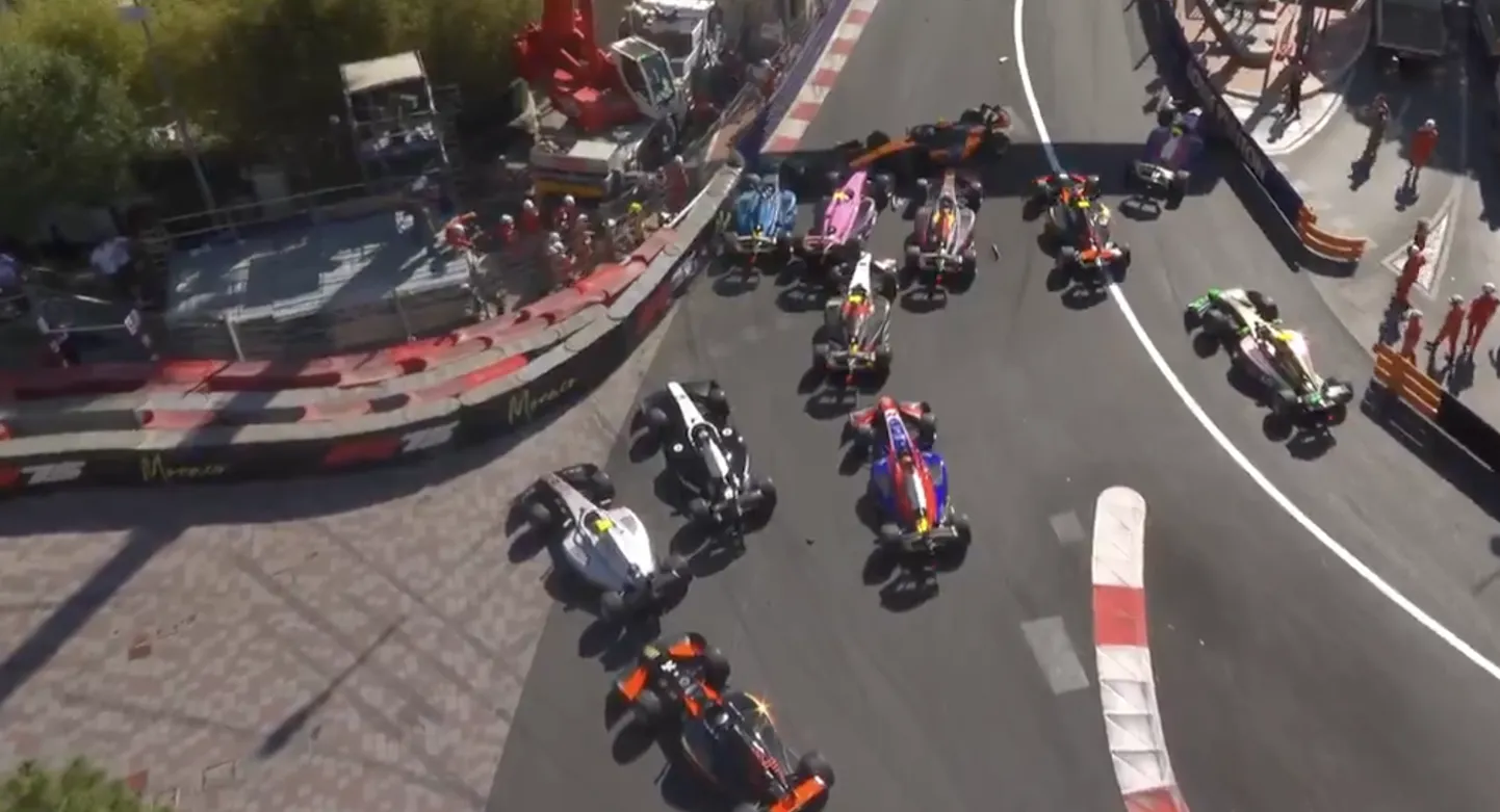 Avarii Monaco F2 põhisõidus.