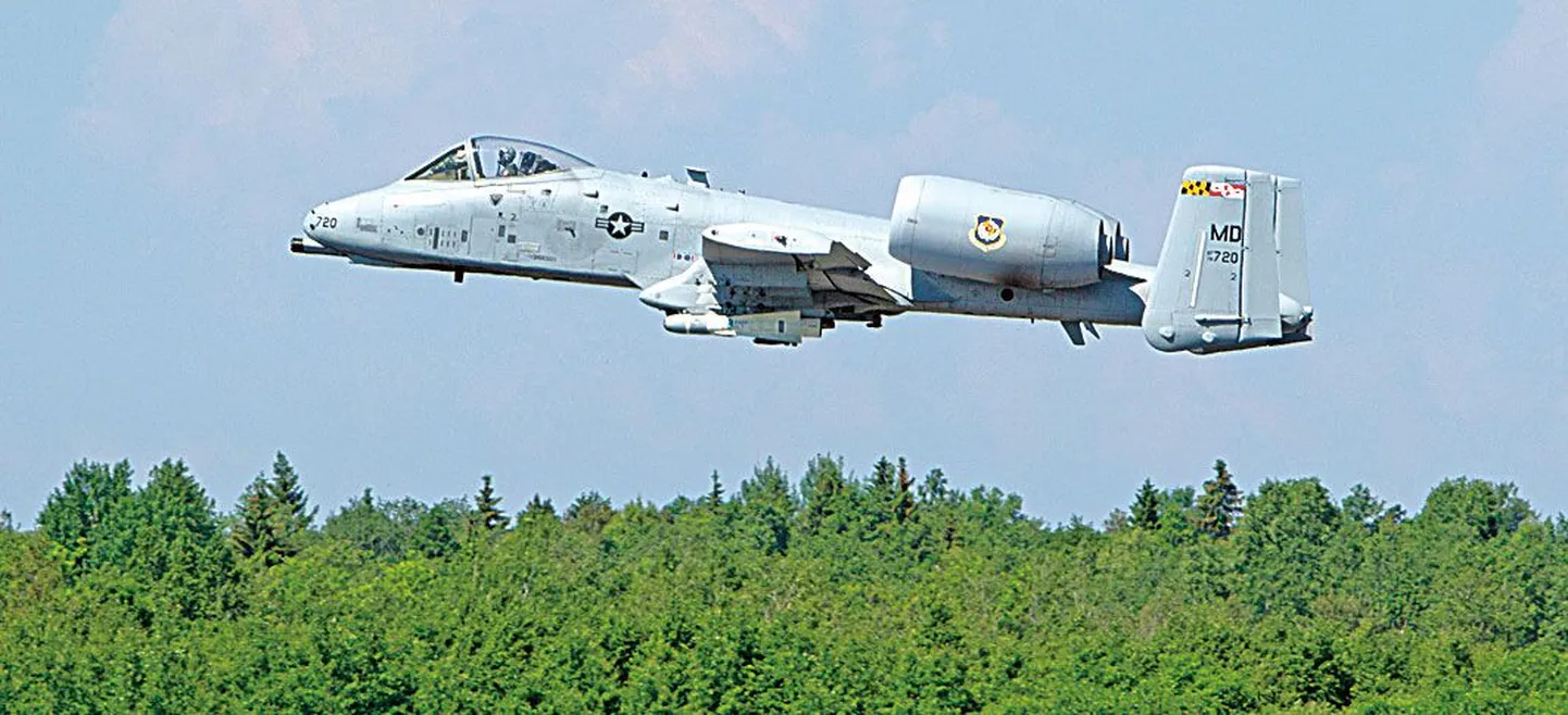 NATO sõjalennuk Ämaris õppusel Saber Strike. Illustratiivne foto.