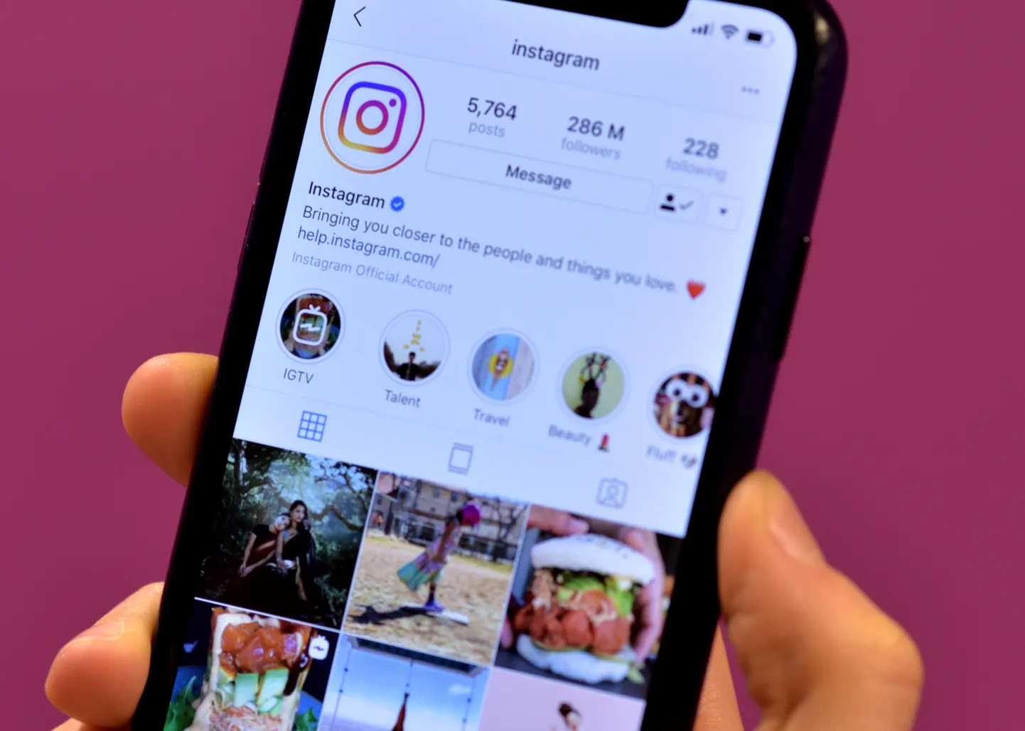 Instagram nutitelefonis.