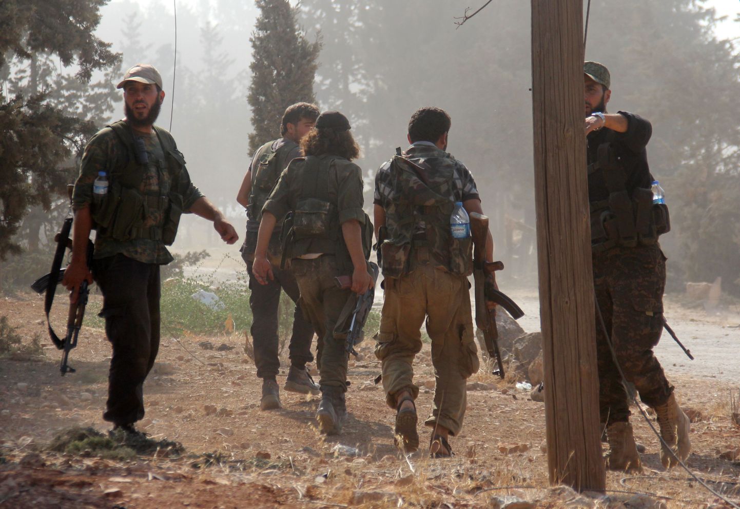 Endise Al-Nusra Rinde võitlejad augustis Aleppo lähedal.