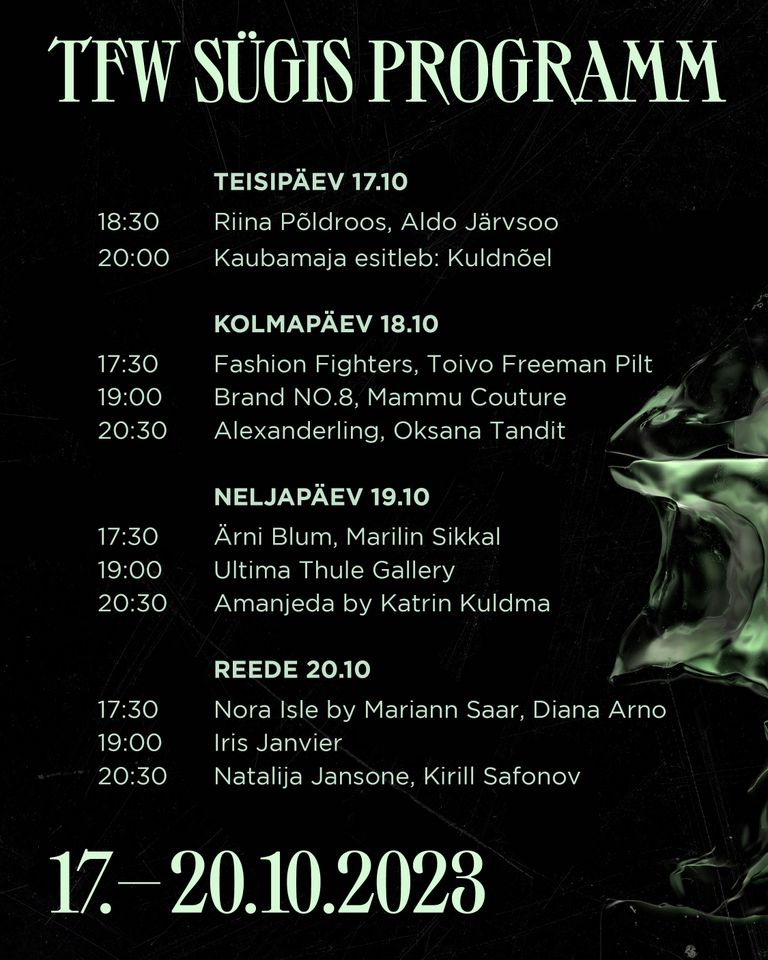 Tallinn Fashion Week 2023.