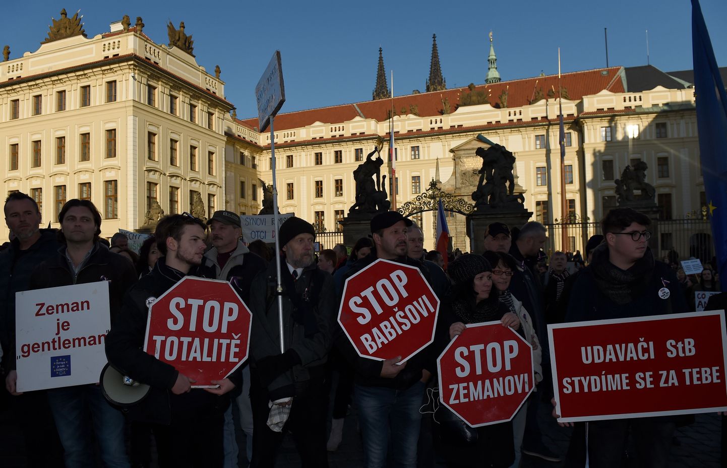 Протесты в Праге.