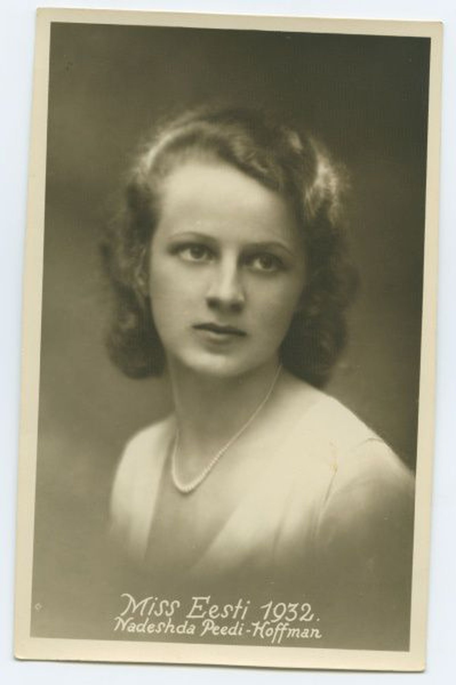 Miss Eesti 1932, Nadeshda Peedi-Hoffman., TLM F 10285:15, Tallinna Linnamuuseum