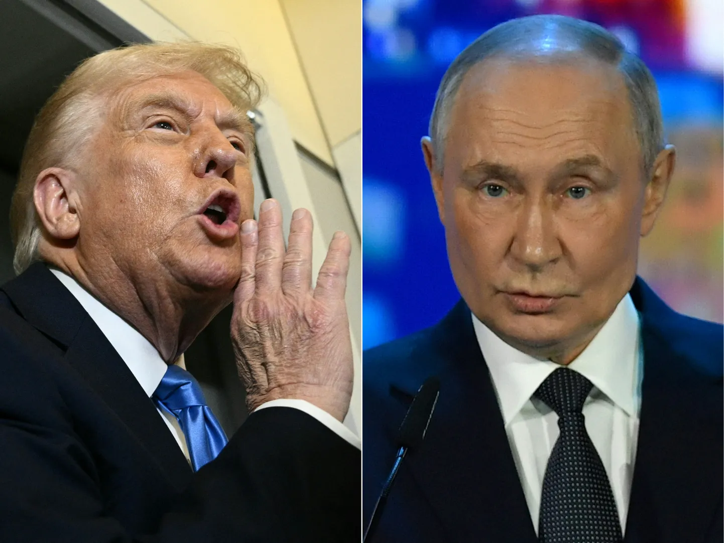 Donald Trump ja Vladimir Putin.