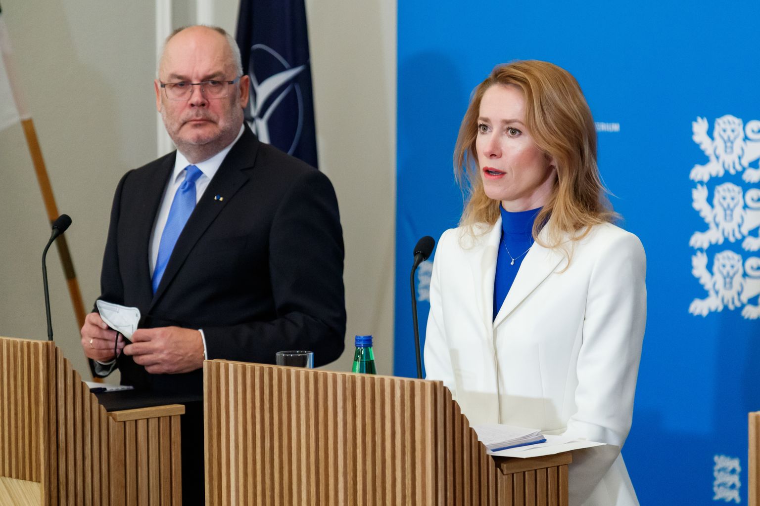 President Alar Karis and Prime Minister Kaja Kallas.
