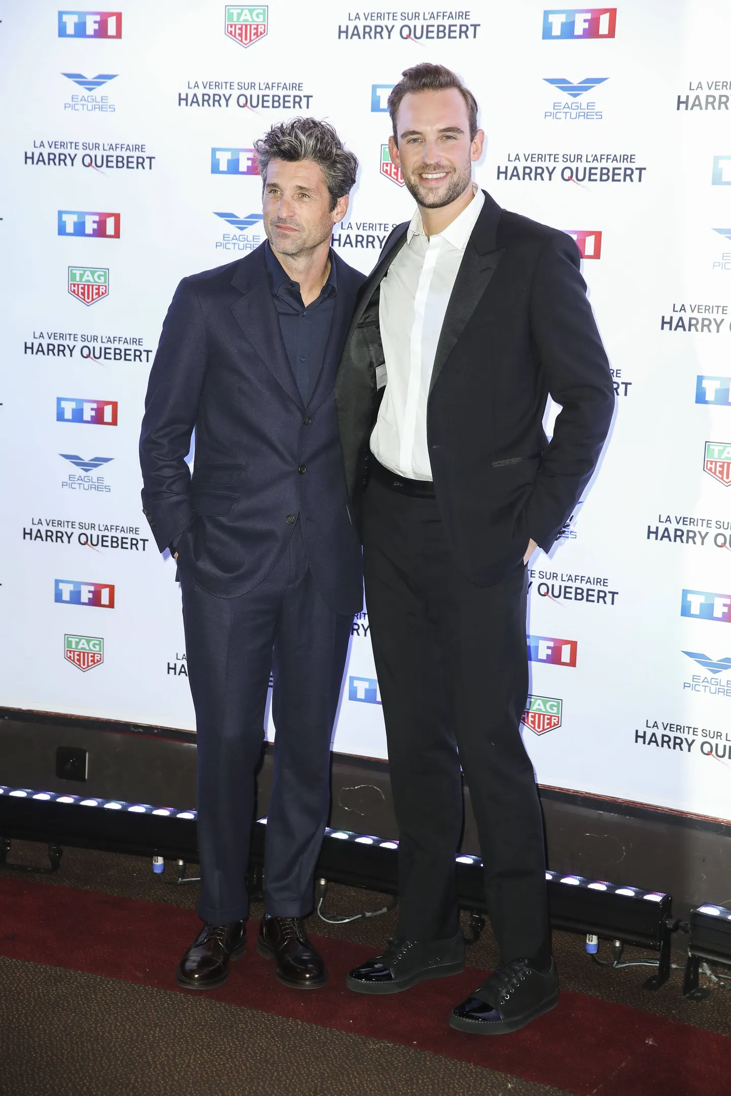 Fotol Patrick Dempsey ja Joël Dicker.