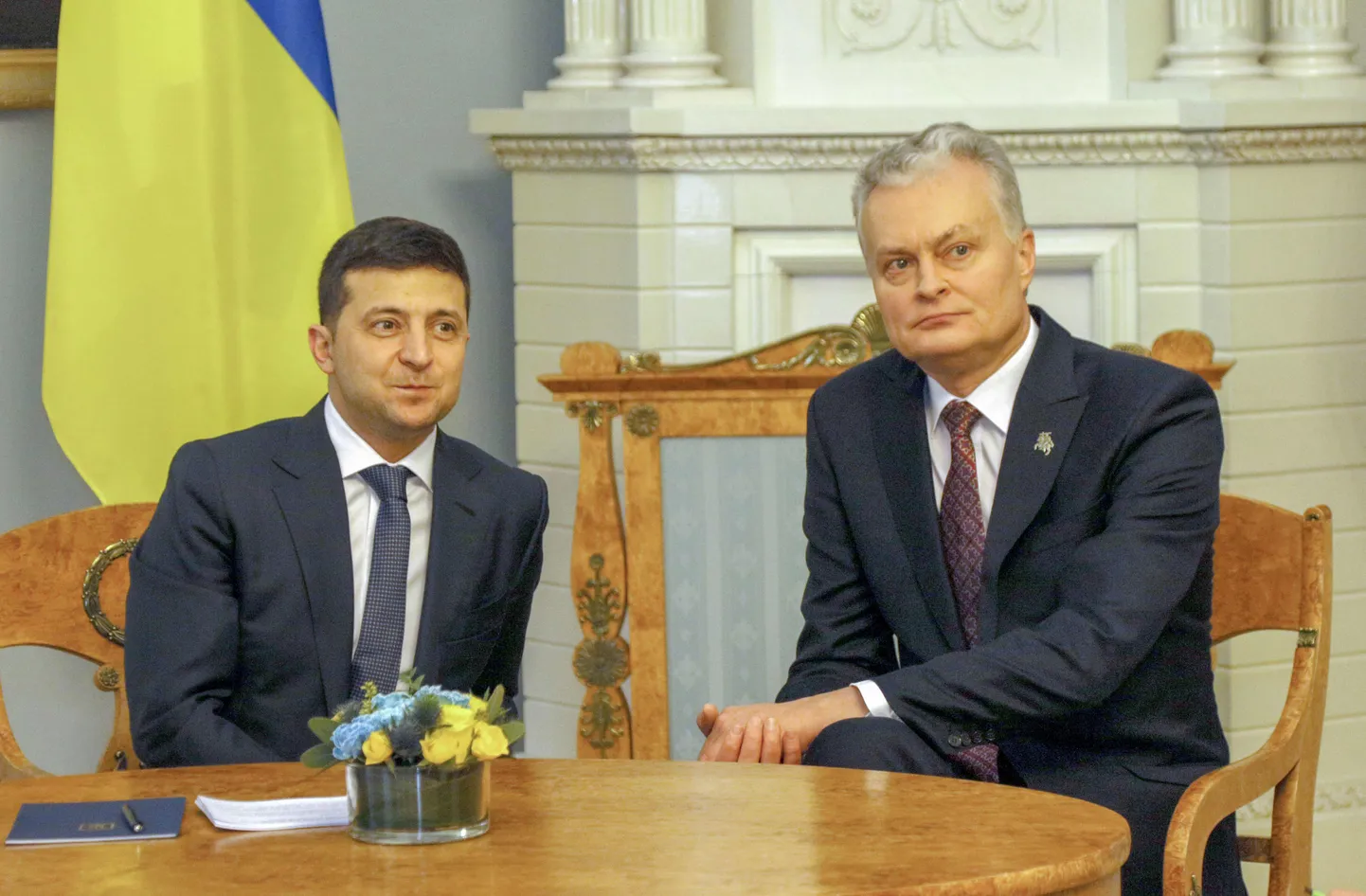 Владимир Зеленский и Гитанас Науседа.