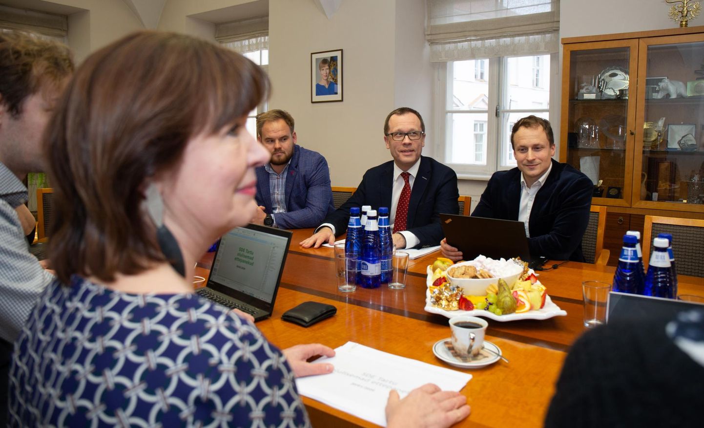 Reformierakonna ja sotsiaaldemokraatide eile peetud esimesel koalitsioonikõnelusel Heljo Pikhofi (SDE, vasakul) ja Tartu linnapea Urmas Klaasi (REF) sõnul erimeelsusi ei tekkinud.
Kristjan Teedema