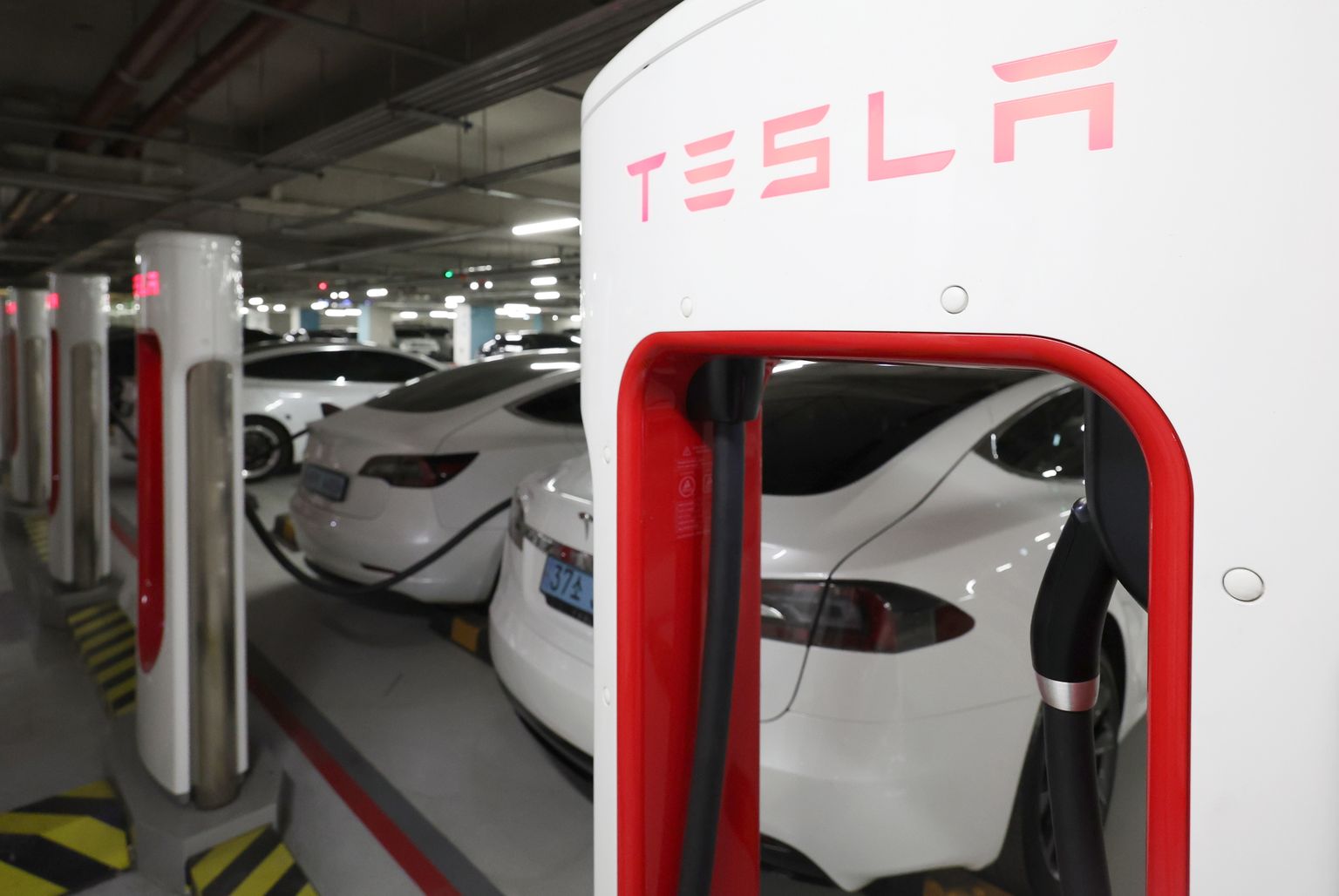Tesla sõidukid Lõuna-Koreas