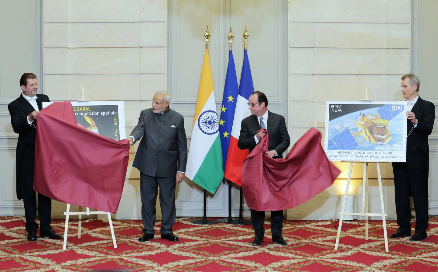 India peaminister Narendra 10. aprillil Modi Élysée palees.