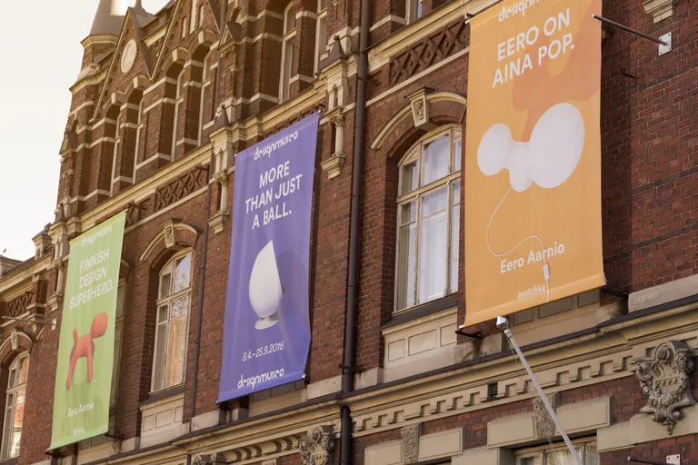Disainimuuseumi fassaad Helsingis, foto: