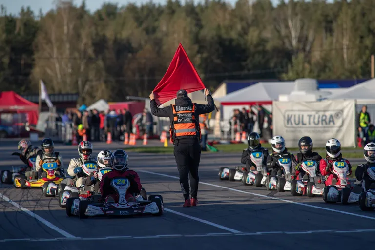Kartingu sezonas noslēguma sacensības Rullīša trasē Jelgavā
