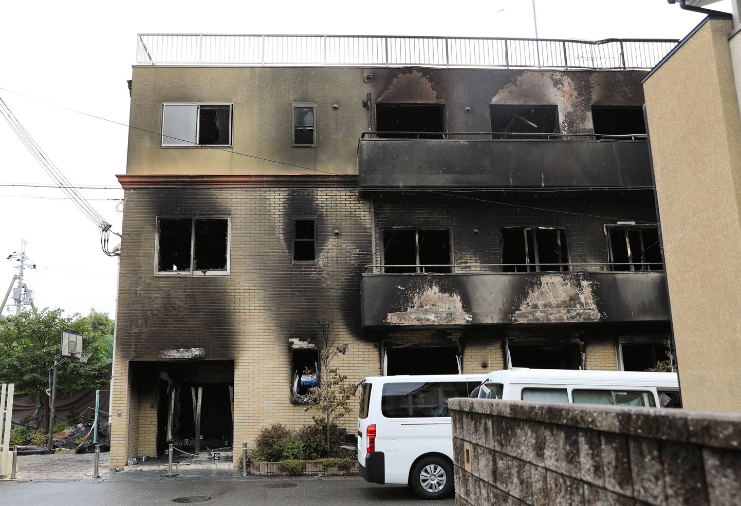 Kyoto animestuudio hoone, mille tulekahjus sai surma 34 inimest.