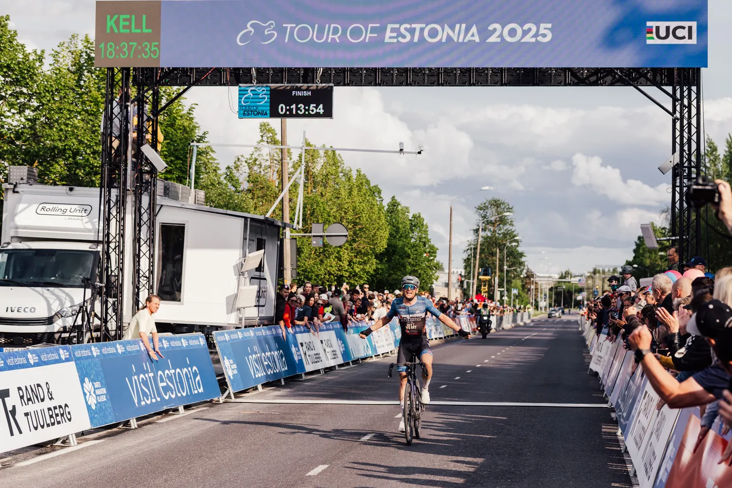 2025. aasta Tour of Estonia üldvõitja Marcus Sander Hanseni finiš.