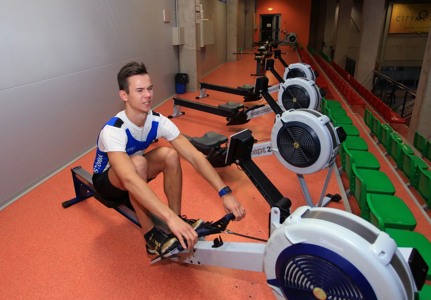 Talvel, kui veele ei pääse, on ergomeeter sõudjale kõige tähtsam treeninguvahend, millega harjutada oma spordiala põhilist liigutust. Ergomeetril treenib Andres Nöps praegu pea iga päev.