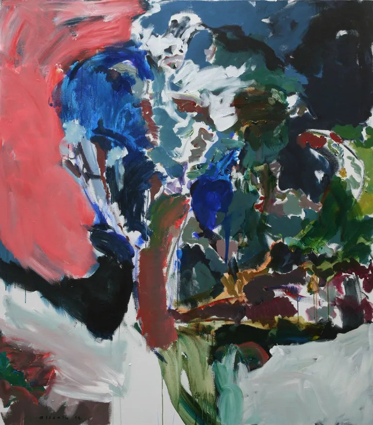 Vano Allsalu «Nõidus / Spell» (akrüül, lõuend, 180x160 cm, 2016)