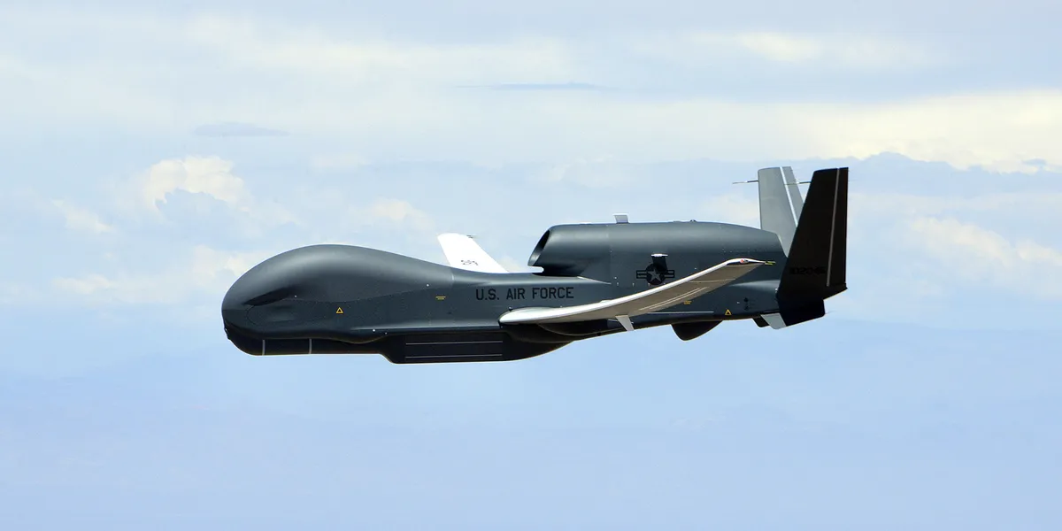 Reconnaissance drone RQ-4 Global Hawk.