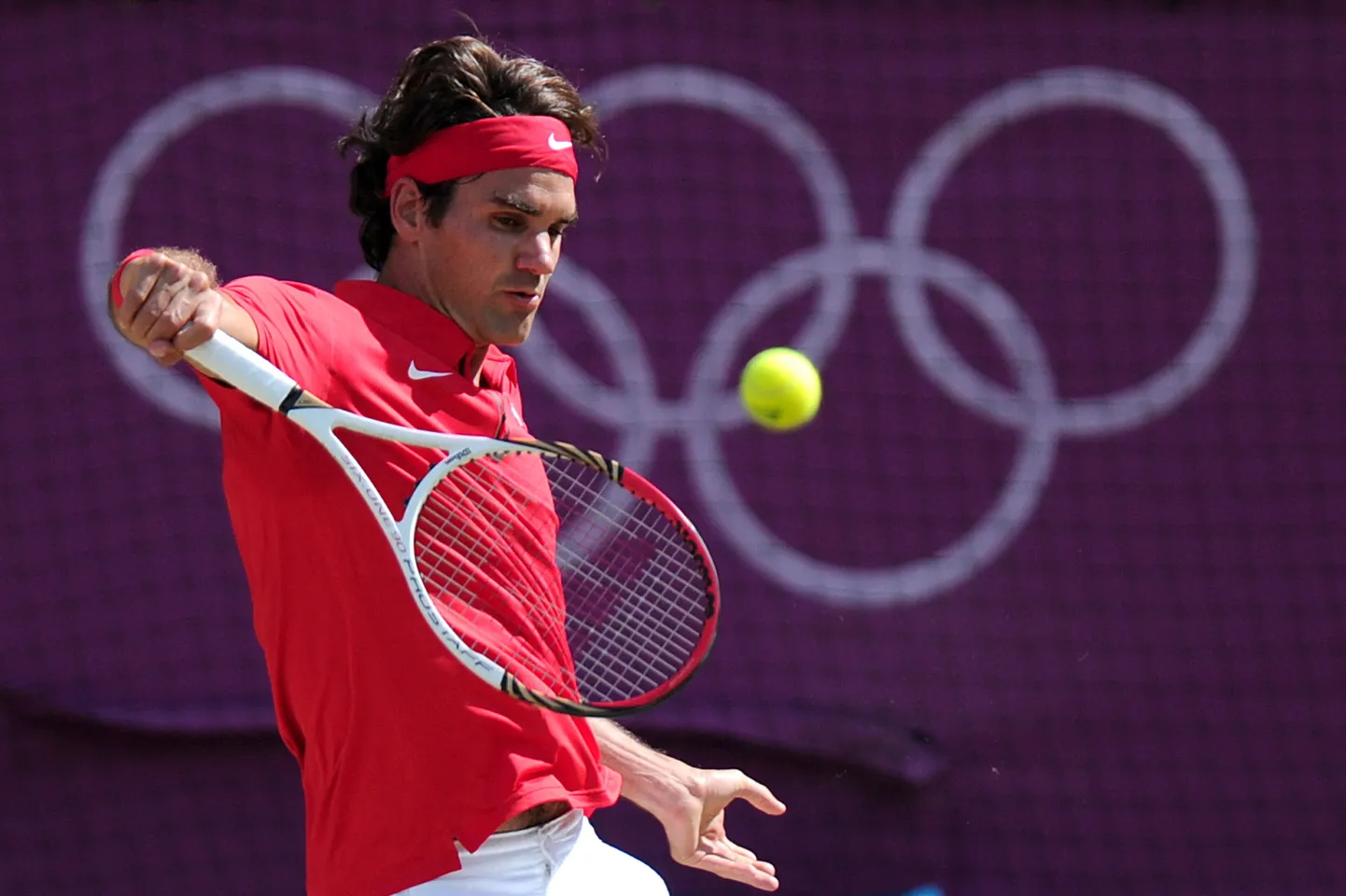 Šveitsi tenniselegend Roger Federer Londoni olümpial üheksa aastat tagasi.