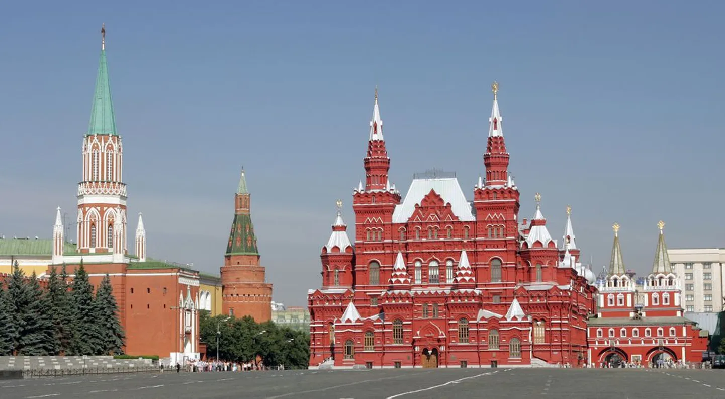 Красная площадь в Москве.