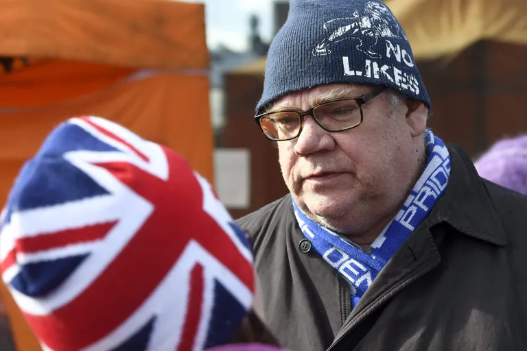 Timo Soini pärast rünnakutaset.