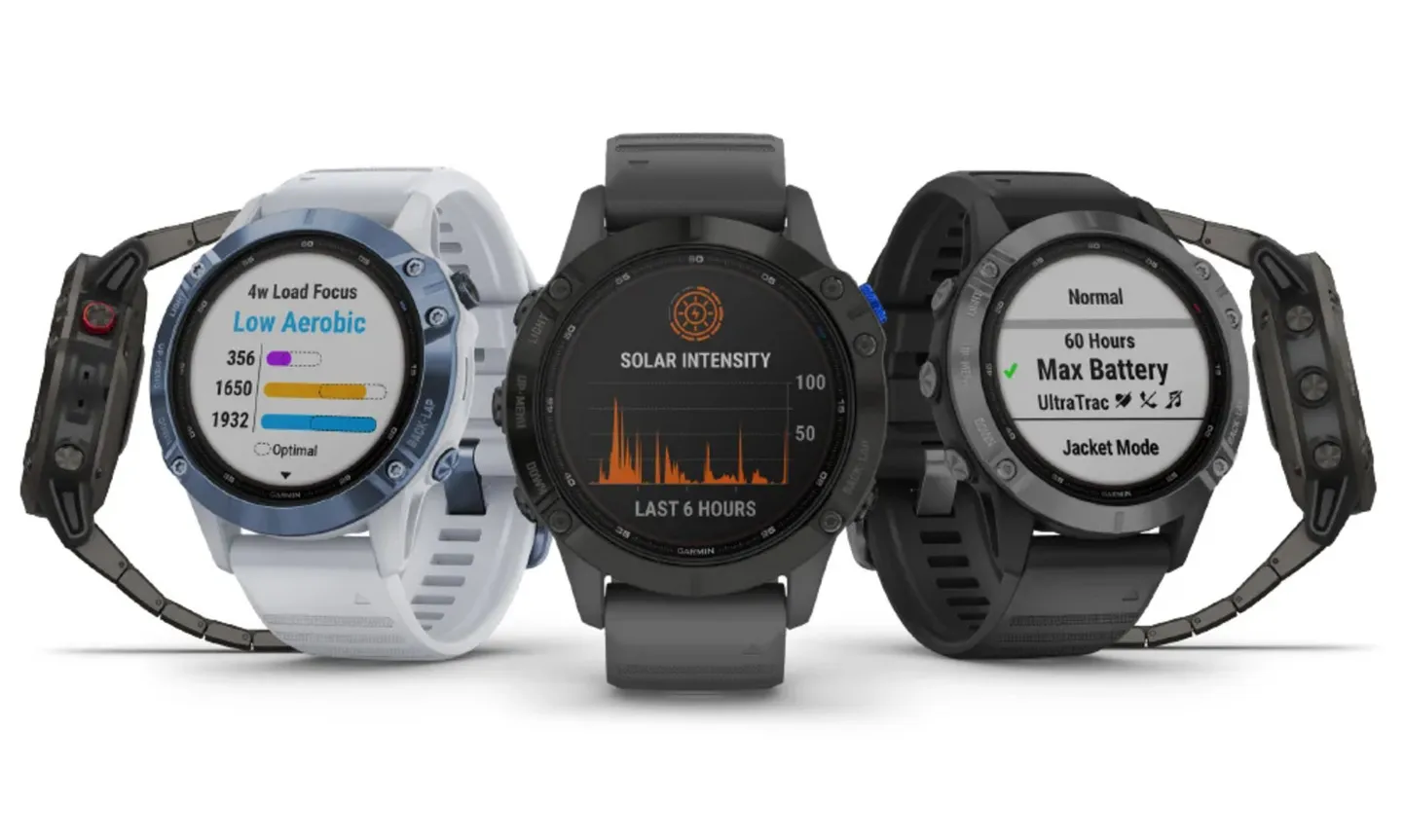 Garmin fenix 6 Solar kellade seeria.