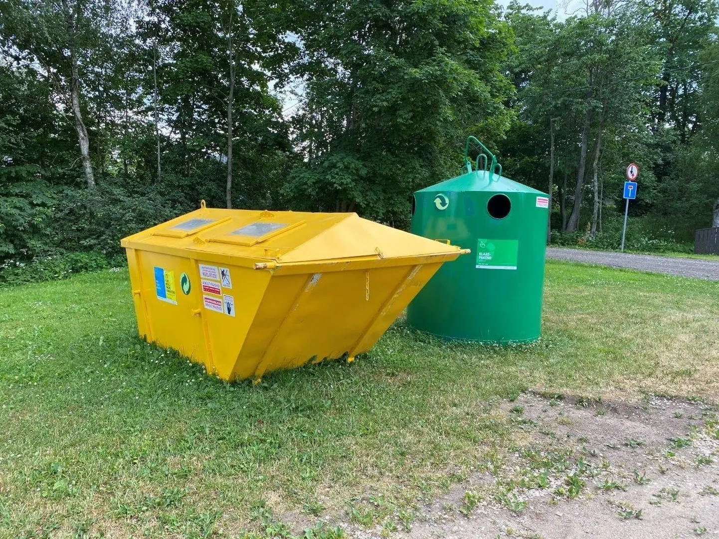 Klaaspakendid saab sortida eraldi konteineritesse.