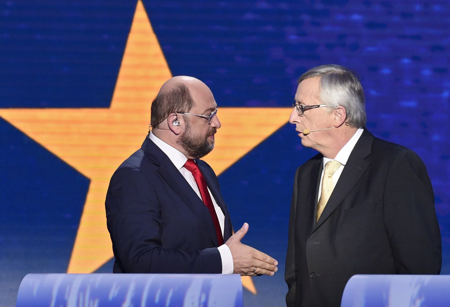 Martin Schulz ja Jean-Claude Juncker.