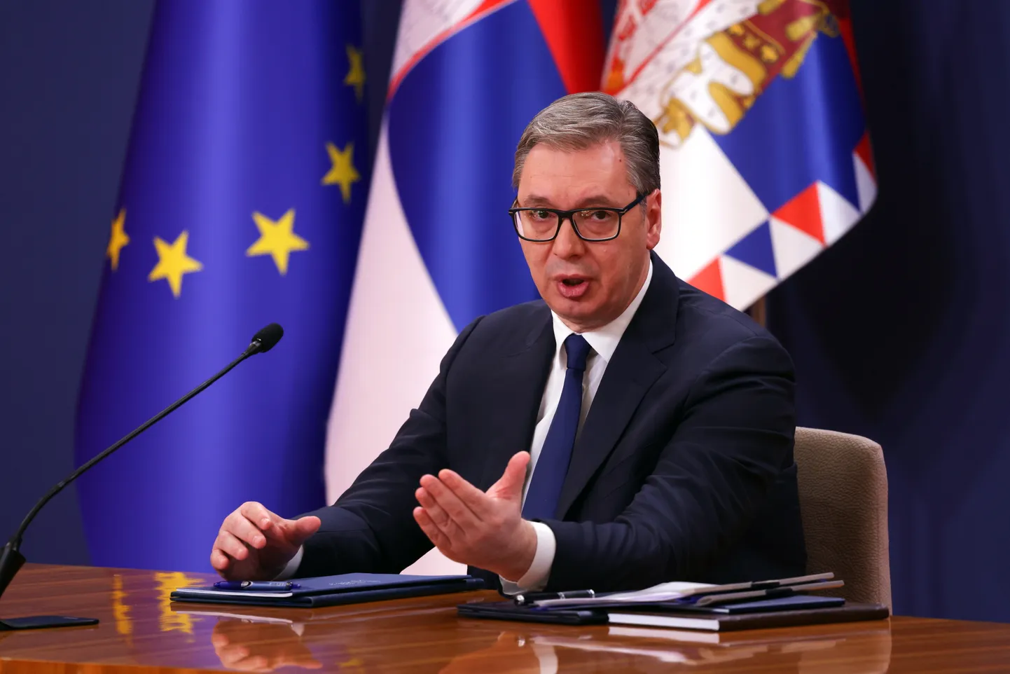 Serbijas prezidents Aleksandrs Vučičs.