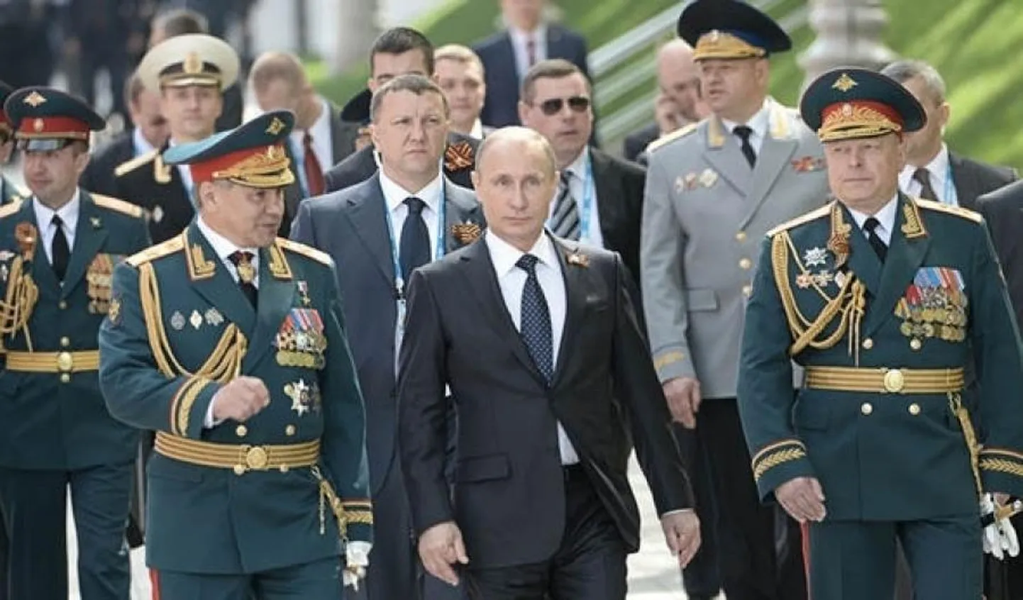 Putin kindralitega. Foto on illustratiivne.