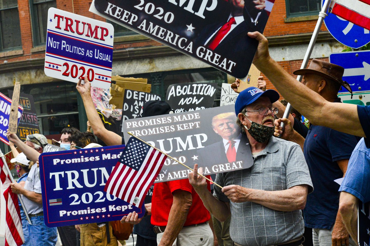 Donald Trumpi toetajad Vermonti osariigis.