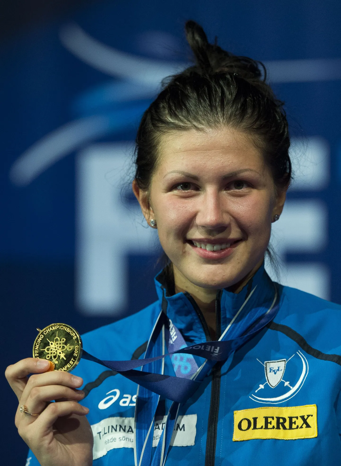 Юлия Беляева с золотой медалью чемпионата мира.
