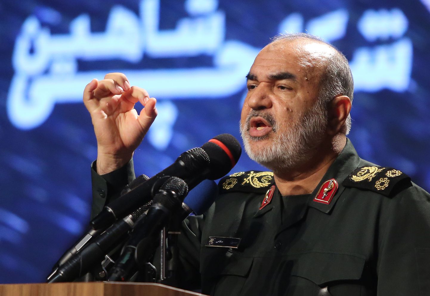 Iraani revolutsioonikaardi ülem kindralmajor Hossein Salami 21. septembril Teheranis.