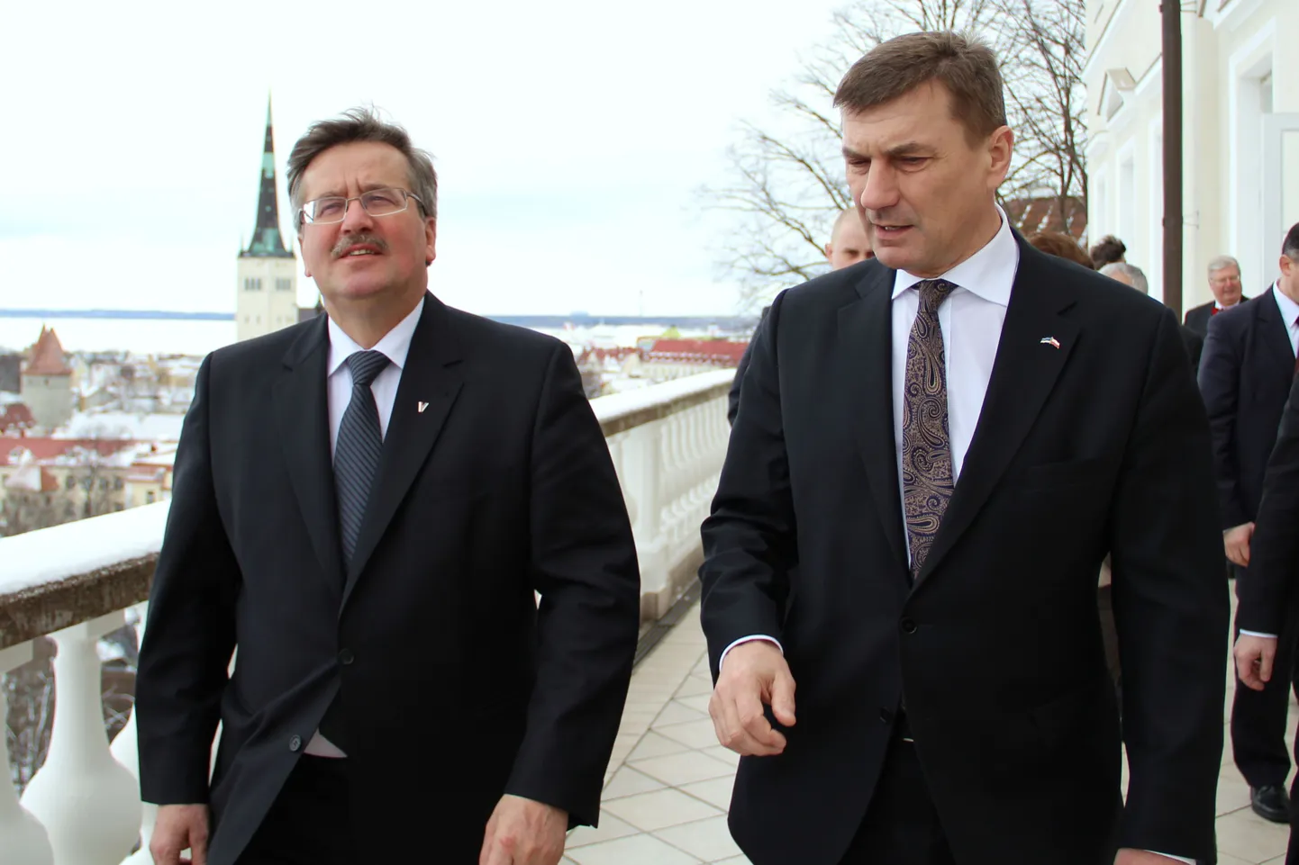Peaminister Andrus Ansip ja Poola president Bronislaw Komorowski.