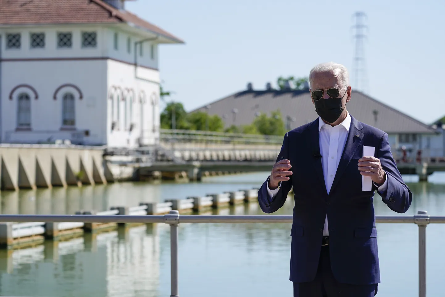 President Joe Biden New Orleansis kõnelemas.