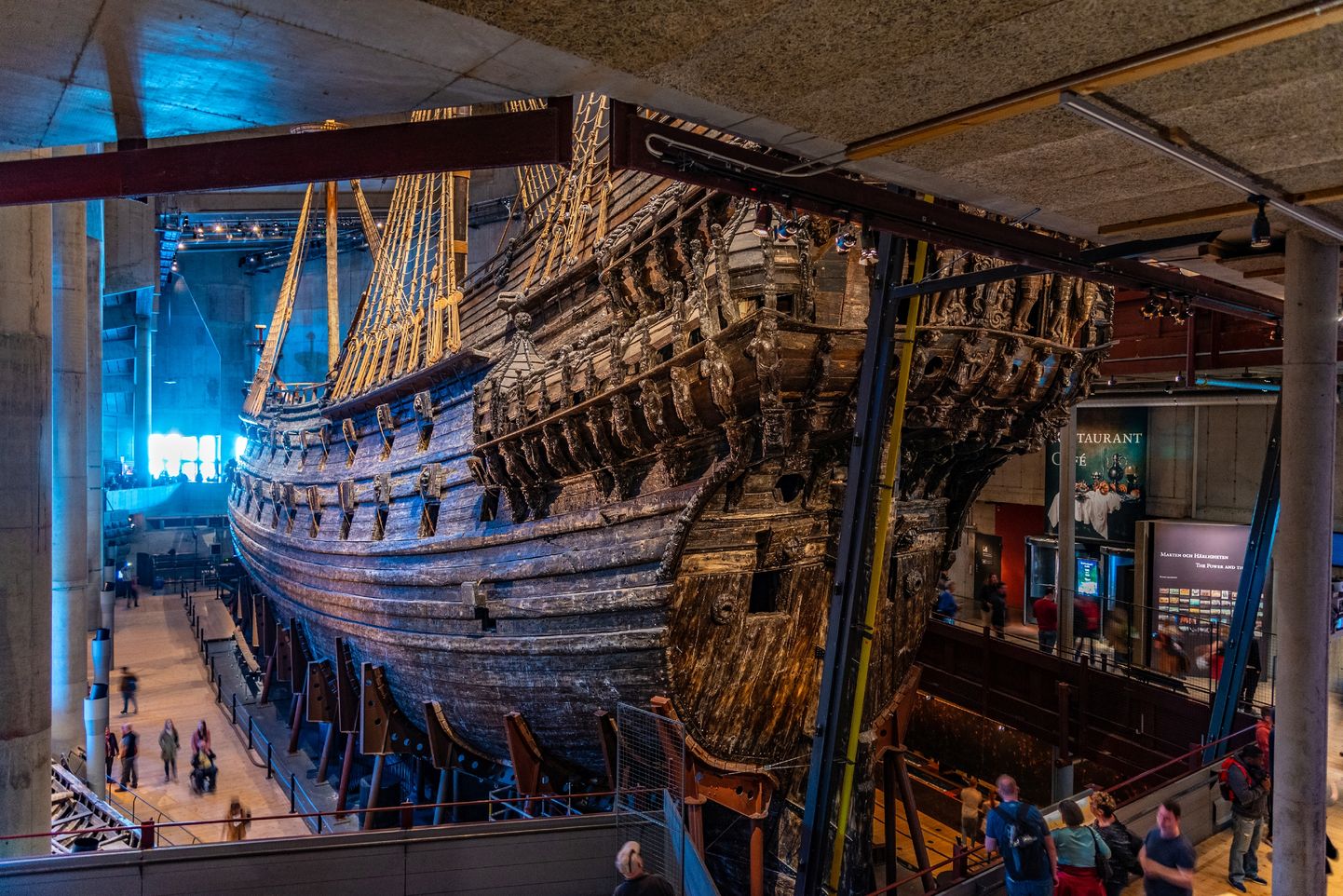 Rootsi 17. sajandi sõjalaev Vasa Stockholmis Vasa muuseumis
