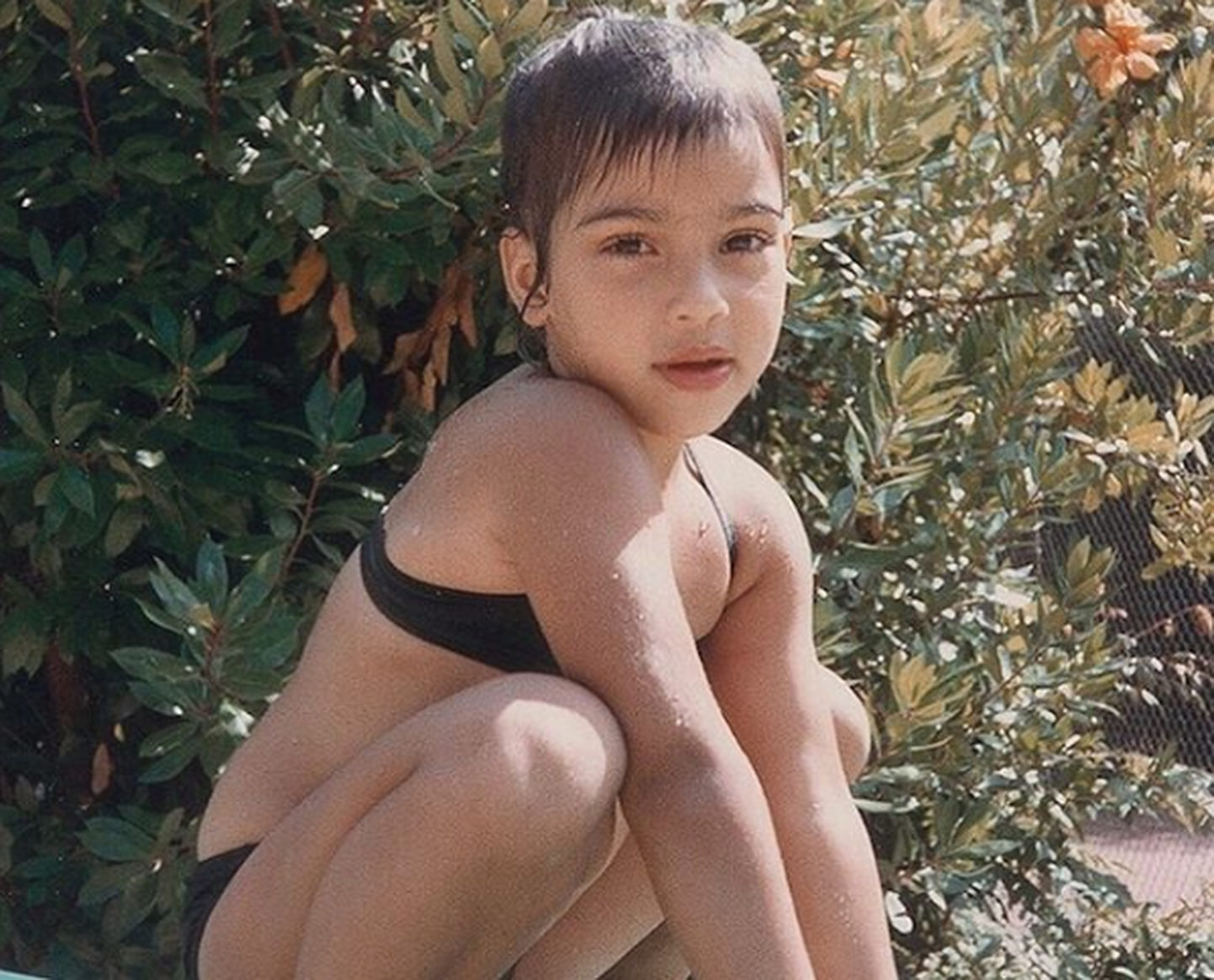 Kim Kardashian lapsena