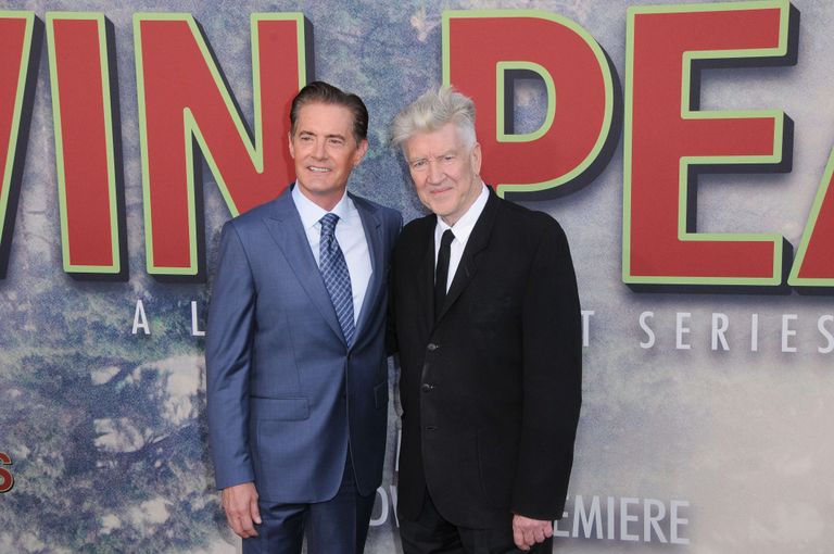 Kyle MacLachlan (vasakul) ja David Lynch esitlemas 2017. aasta seriaali «Twin Peaks: Return»