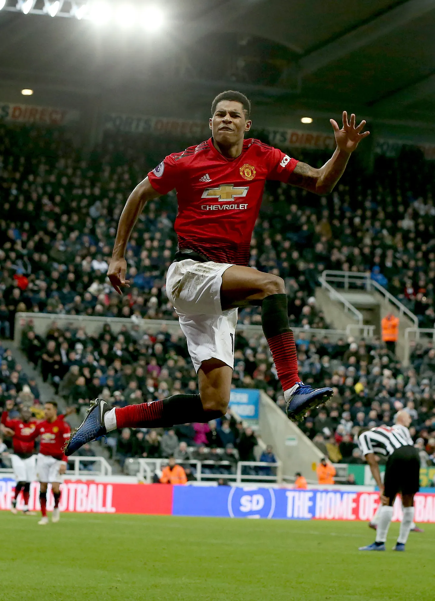 Marcus Rashford aitas Unitedi võidule.